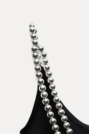 gold mebel: ZARA teze, metal muncuqlu asqısı olan bluz L razmerdir ama dar — 9