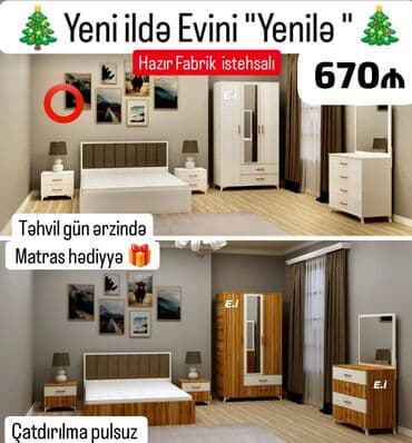 Dolablar: İkinəfərlik çarpayı, Dolab, Yeni — 1