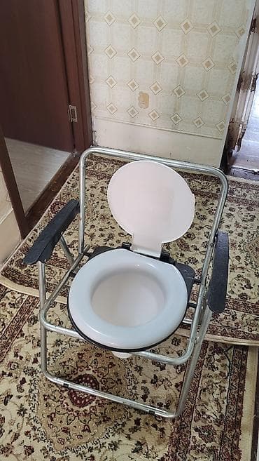 Daşınan komod kreslosu (tualet stulu) - Metal karkaslı, möhkəm və — 4