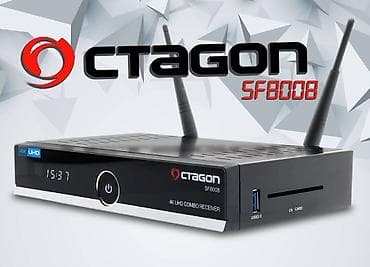 Octagon sf8008 4k UHD/4K ✅enigma2 linux destekli temiz alman