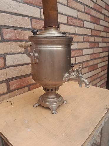 Кухонные плиты и варочные поверхности: Б/у Дровяной Самовар, 5 л, Самовывоз — 1