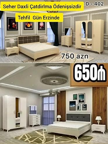 şkaf mebel: İkinəfərlik çarpayı, Rusiya, Yeni — 1