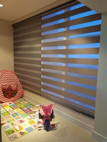 Bayraqlar: Zebra jalüz pərdə - İki qat (şəbəkəli və parça) zebra sistemi: işıq — 3