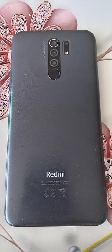 Мобильные телефоны и аксессуары: Redmi 9, 64 ГБ, цвет - Черный, Отпечаток пальца — 1