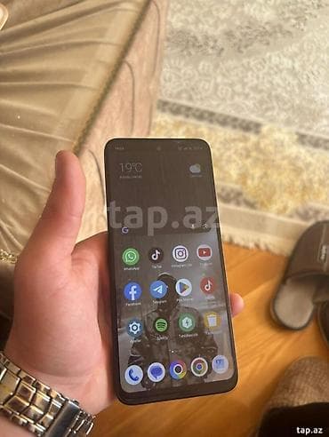 12 volt mator: Poco M6, 256 GB, rəng - Qara, Barmaq izi — 5