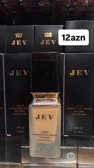 collagen guneş kremi: JEV makiyaj və dəriyə qulluq məhsulları - JEV Liquid Foundation Cream — 1