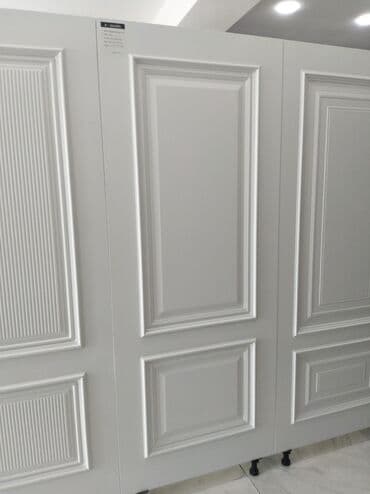 qapi mdf: Bu ağ rəngli qapı panelləri müxtəlif interyerlərə uyğun gələn klassik — 1