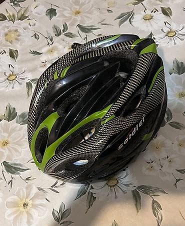 Velosiped dəbilqəsi – Soldier brendi - Rəng: qara/yaşıl, karbon