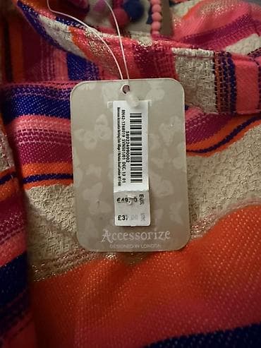 paket torba: Accessorize brendindən boho tərzli rəngarəng bel çantası/ryukzak. - — 4