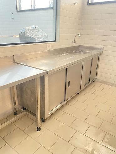 Paslanmayan poladdan hazır mətbəx modulu - Material: yüksək