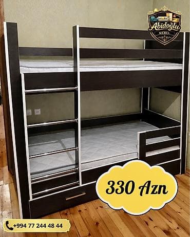 usag ucun: Oğlan və qız üçün, Yeni, Çarpayı, Matras ilə, Siyirməli, Laminat — 1