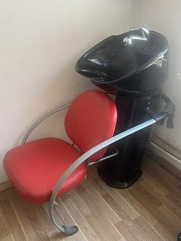 salon moykalari: Salon üçün yuyucu stul (şampun lavajı) - Inteqrasiyalı qara yuma qabı — 1