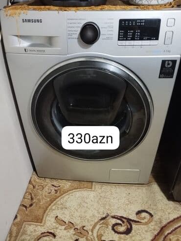 Mətbəx texnikası: Paltaryuyan maşın Samsung, 6 kq, Avtomat, Qurutmasız, Kredit yoxdur — 1