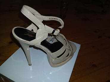 ayaqlar: YSL, Ölçü: 37, rəng - Bej, Yeni — 1