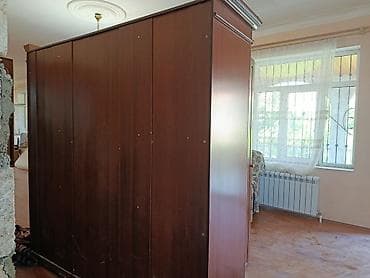 5 дверей, С выдвижными ящиками, Коричневый, Другой материал, Распашной, Прямой шкаф — 4