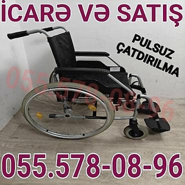 İcarə və satış üçün əlil arabası - Yüngül və möhkəm metal çərçivə -