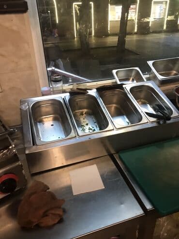 restoran ucun qab qacaq: Fastud və Burqer restorsnı ücunabsdanlıqlar satılır. Maqdonals — 17