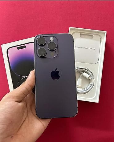Техника и электроника: IPhone 14 Pro, 128 ГБ, Deep Purple, Гарантия, Кредит, Face ID — 1