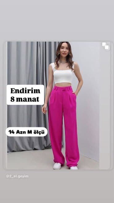 i̇pli qadın kupalnikləri: Şalvar, One size, rəng - Çəhrayı — 1