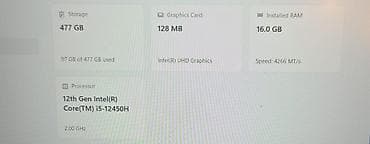 Lenovo: HONOR MagicBook X14 noutbuk Texniki xüsusiyyətlər: - Prosessor: 12-ci — 3