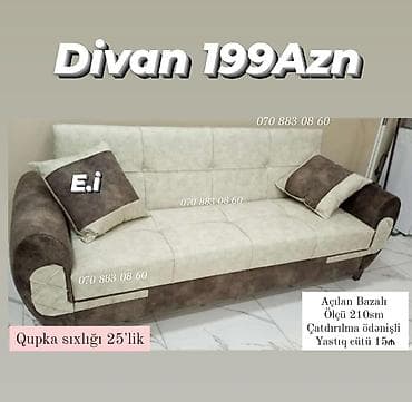 Divan, Açılan, Bazalı, Parça, Ödənişli çatdırılma