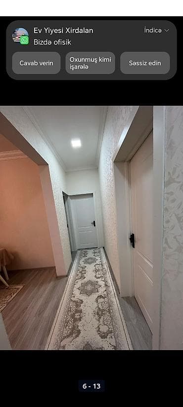 yeni guneslide 3 otaqli evler: Salam Aleykum. Ucuz ya normal qiymete ya bahali Tam senedli kupcali — 3