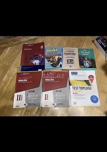 dil: Məhsul: İngilis dili kitabları və test topluları dəsti Tərkib: - — 1