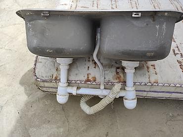 Mətbəx üçün ikiqablı paslanmayan poladdan lavabo - Material