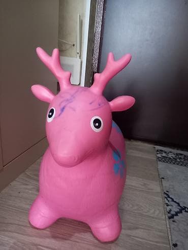 su çğni: Uşaq üçün şişmə tullanan oyuncaq – maral fiqurlu - Rəng: parlaq — 2