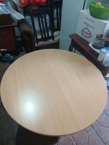 Mətbəx masası, Yeni, Açılmayan, Laminat, Yumru masa