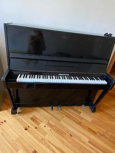 akustik gitara: Akkorde Piano “Belarus” (upright) - Korpus: parlaq qara rəng, klassik — 2