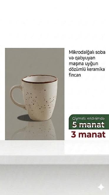ickiler: Fincanlar, rəng - Ağ, Keramika, 1 əd — 6