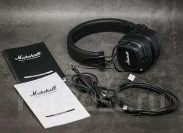 Yeni Simsiz (Bluetooth) Qulaqcıqlar, Marshall, rəng - Qara