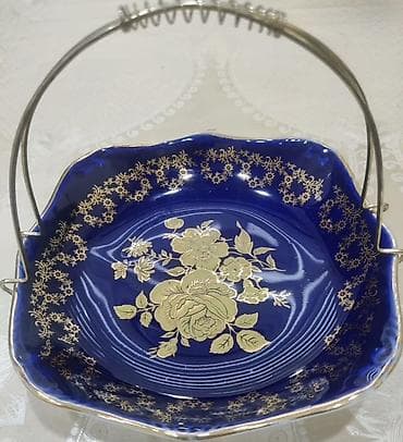 Alıram cüt şekilde . Mavi keramika/qab-qacaq səbəti