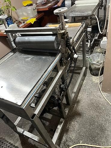 Sənaye tipli xəmir yayma və laminasiya aparatı - Geniş paslanmayan