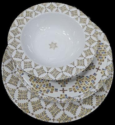 qaqa profil sekilleri: Nahar dəsti, rəng - Bənövşəyi, Keramika — 2