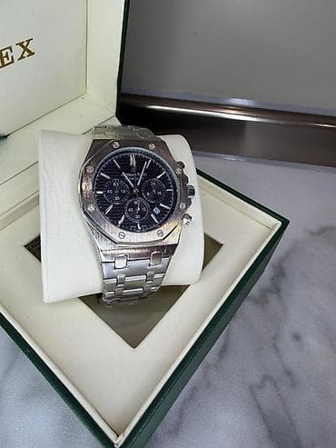 Zərgərlik əşyaları: Yeni, Qol saatı, Audermars Piguet, rəng - Gümüşü — 7