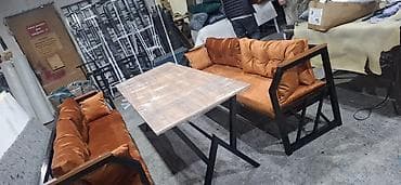mini stol: Mətbəx üçün, Yeni, Açılmayan, Dördbucaq masa, 2 stul — 7