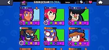 Brawl Stars oyun hesabı - Kupa: 29,800 (Kupa Yolu III rütbə nişanı — 3