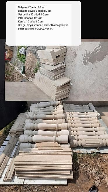 pril: Dekorativ daş balyustrlər və elementlər dəsti Məhsul tərkibi və — 1