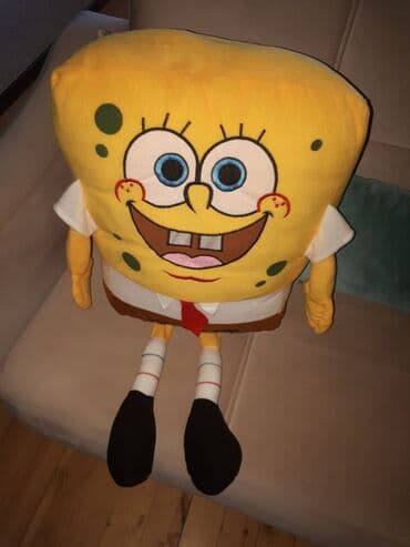 sundjer bob igracke: SPONGE BOB (yumuşak oyuncaq) Uşaq üçün bundan gözəl hədiyyə ola — 1