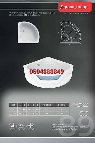 duş kabin: Yeni Vanna, Akril, Ödənişli çatdırılma — 4