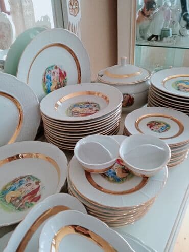 qaşıq naboru: Nahar dəsti, Farfor, Madonna, 12 nəfərlik, Çexiya — 3