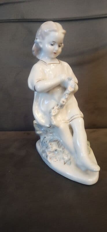 ваза напольная стеклянная высокая без узора: Heykəlcik, 1950 il, SSRİ, Pulsuz çatdırılma — 11