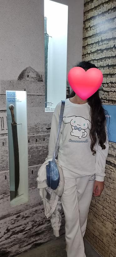 supinator ayaqqabi: Uşaq/Gənc üçün iki hissəli idman dəsti - Rəng: süd-ağ - Üst — 1