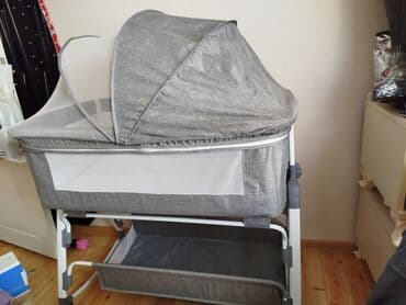 Мебель для дома: Для девочки и мальчика, Четырехугольная, Колыбель, Без механизма качания — 2