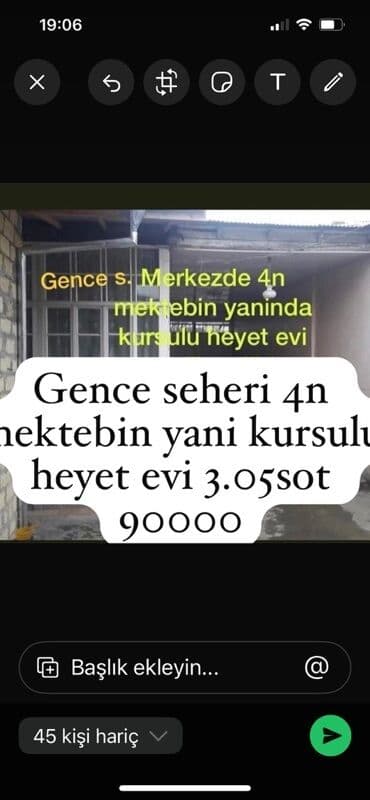 görədildə satılan evlər: 4 otaqlı, 3 kv. m, Kredit yoxdur — 1