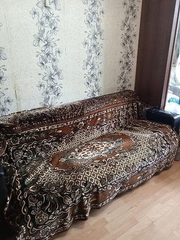 Divan üçün İşlənmiş Xovlu rəng - Qəhvəyi Yataq örtüyü — 4