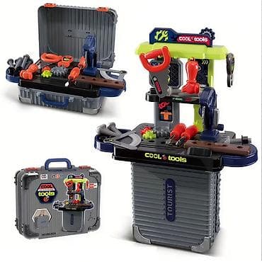Uşaq üçün “Cool Tools” daşına bilən usta dəsti - Funksional 2‑də‑1 — 1