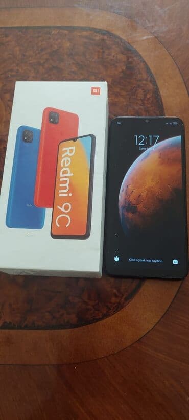 Xiaomi Redmi 9C – qutu və telefon birlikdə. Əsas xüsusiyyətlər: -